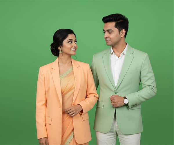 Happy couple from Matchmila matrimony